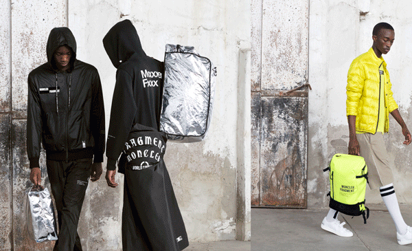 Moncler Hiroshi Fujiwara x Fragment Logo Backpack Black - FW22 - US