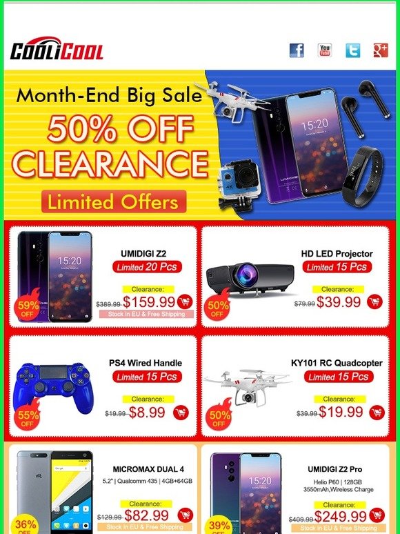 Month-End 50% OFF Clearance Sale + Free Shipping Outdoor & Home Gadgets