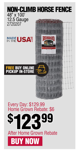 Red Brand 48-ft x 100-ft Non-Climb Horse Fence