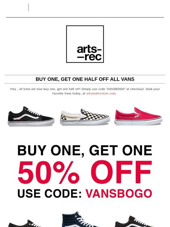 buy one get one free shoes vans