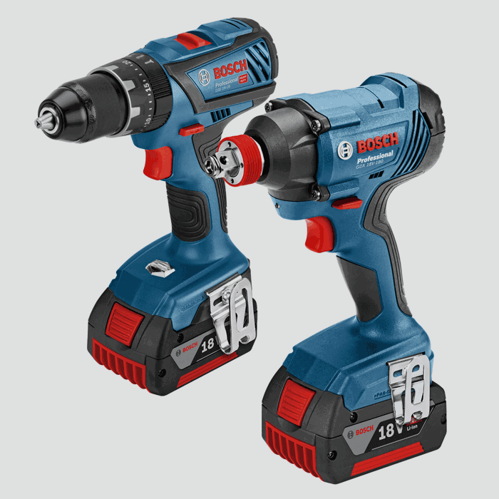 Bosch GSB 18V 28+ Combi & GDX 18V 180 Impact Driver Twin Pack (2x 4.0Ah Batteries) Bosch GSB 18V 28+ Combi & GDX 18V 180 Impact Driver Twin Pack (2x 4.0Ah Batteries)