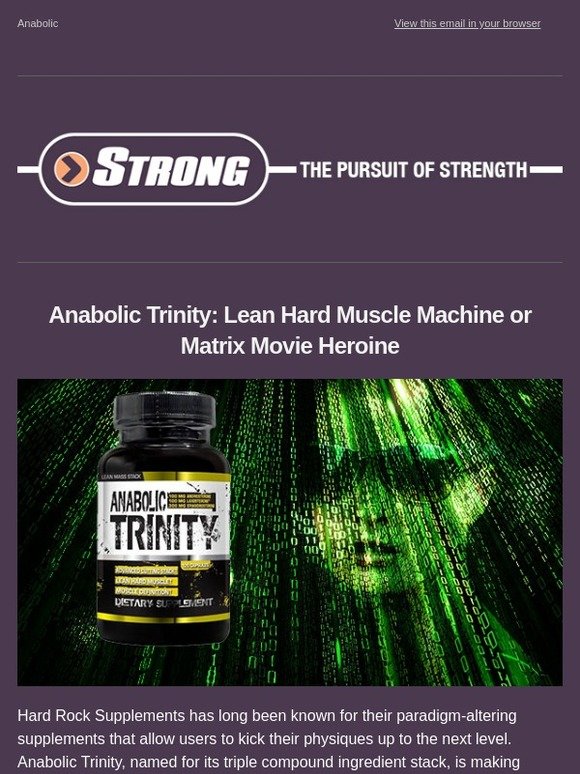 Strong Supplements NEW HYPE! Anabolic Trinity Lean Hard Muscle