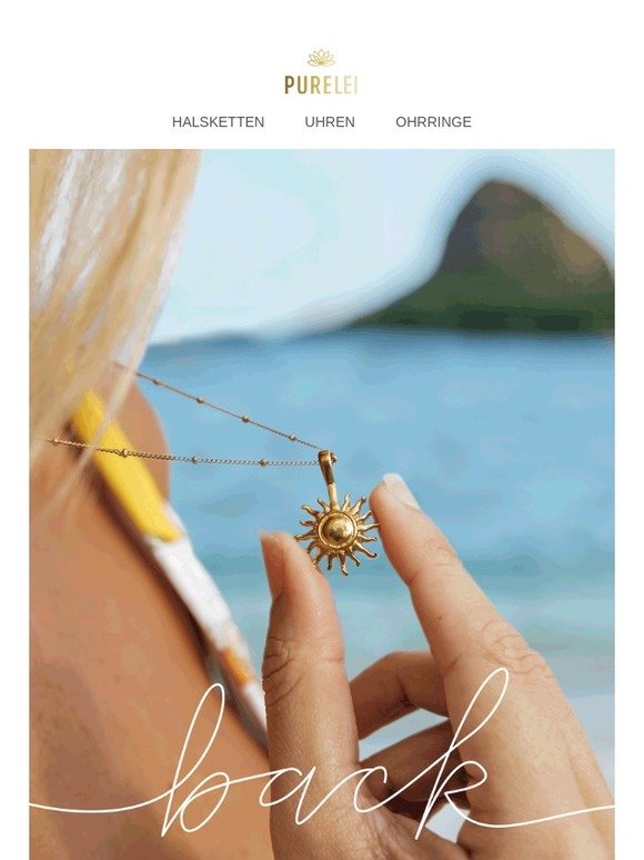 Purelei.Com: Sun Necklace | Back in 