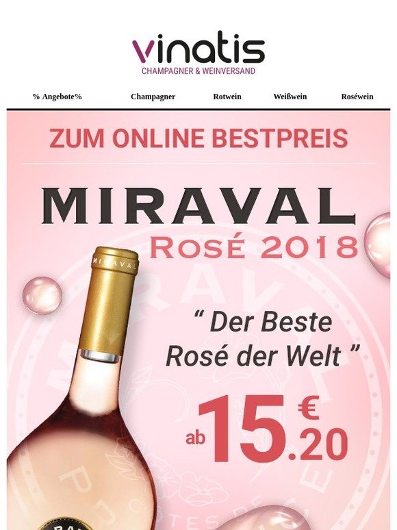 Miraval Rosé zum Bestpreis. Kein Scherz!
