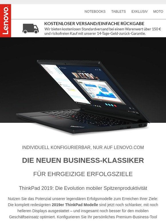 Mobile Produktivität auf die Spitze getrieben: Die ThinkPad T Serie 2019 >