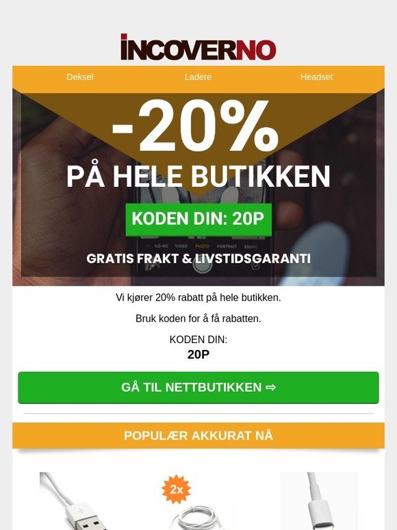 20% rabatt med denne rabattkode | Se koden din ⇨