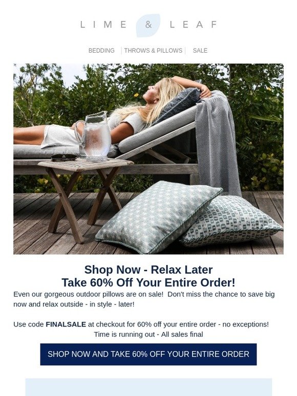 Take 60% Off Your Entire Order!
