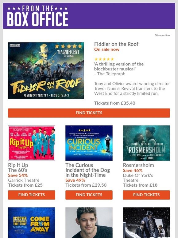 Fiddler on the Roof gets 5 star reviews!