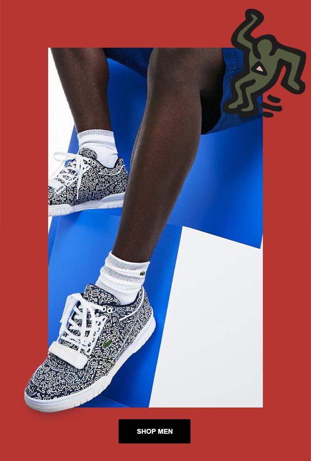 lacoste keith haring sneakers