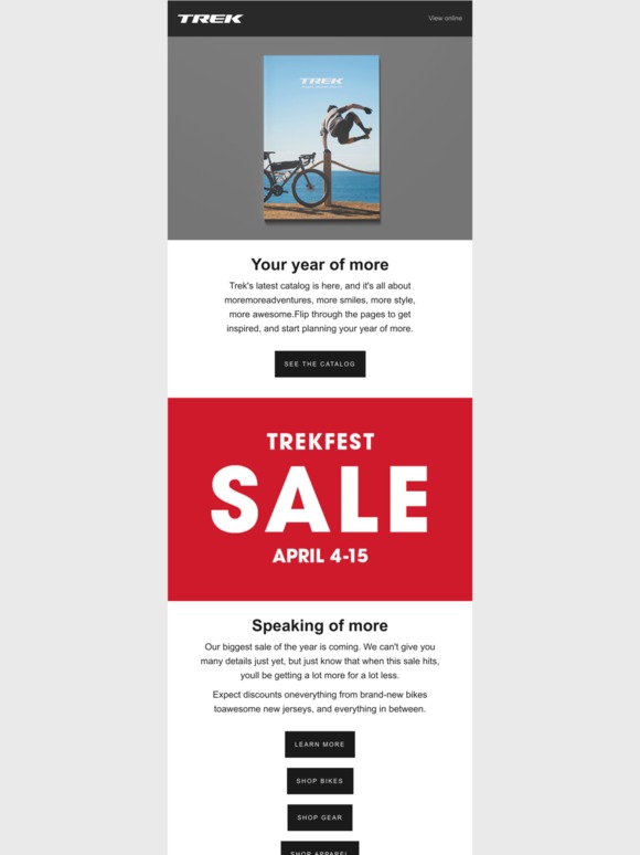 Trek Bicycle Your latest Trek catalog has arrived... Milled