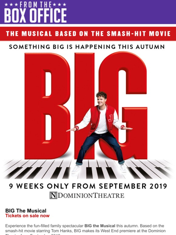 BIG The Musical transfers to the West End | Tickets on sale now