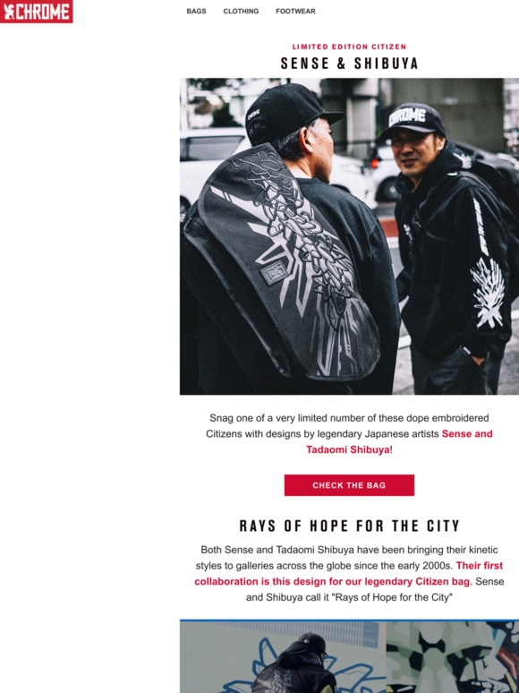 Chrome Industries: Limited Edition Japanese Artist Citizen