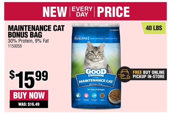 rural king cat food