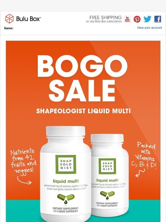 Last Chance - $6 Liquid Multivitamin When You BOGO!