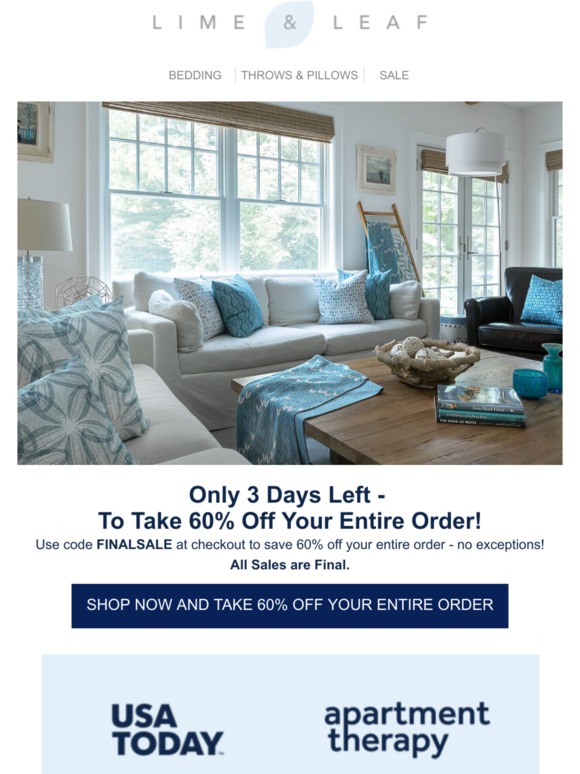Final Sale - 60% Off Everything!