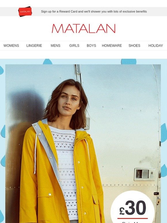 matalan raincoat