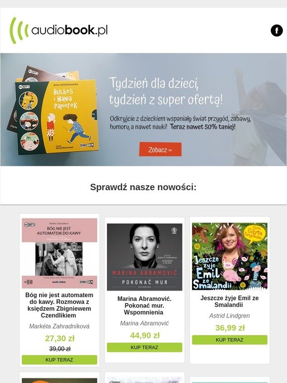 Tydzień dla dzieci, tydzień z super ofertą! Nawet 50% taniej!