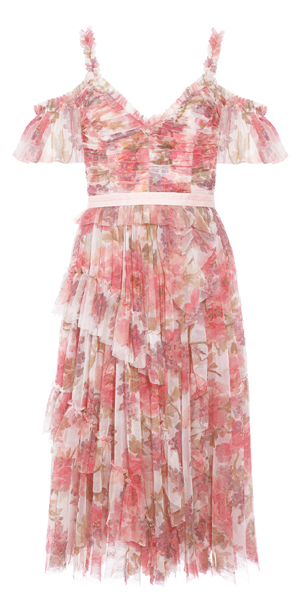 titania rose tulle dress