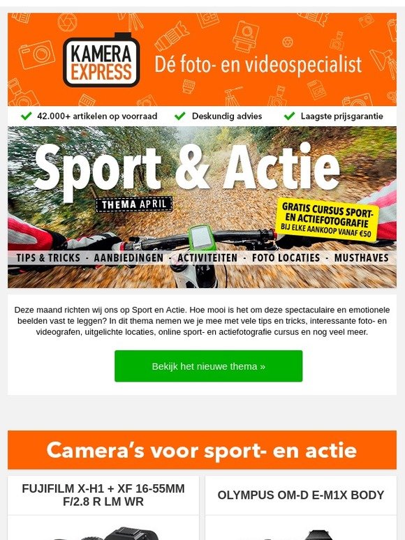Leer alles over het fotograferen van sport en actie! ⚽📸