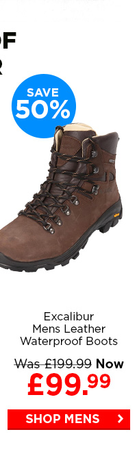 excalibur mens leather waterproof boots