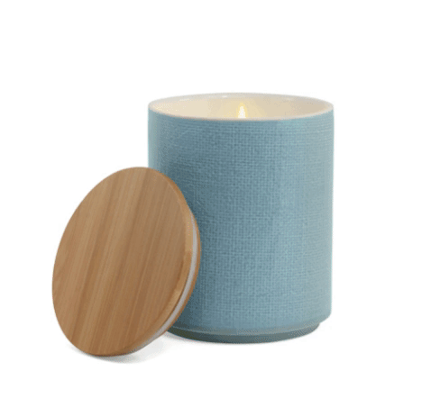 woven texture candles