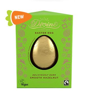 Divine dark chocolate smooth hazelnut egg