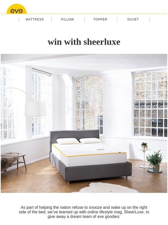 Win a mattress and more