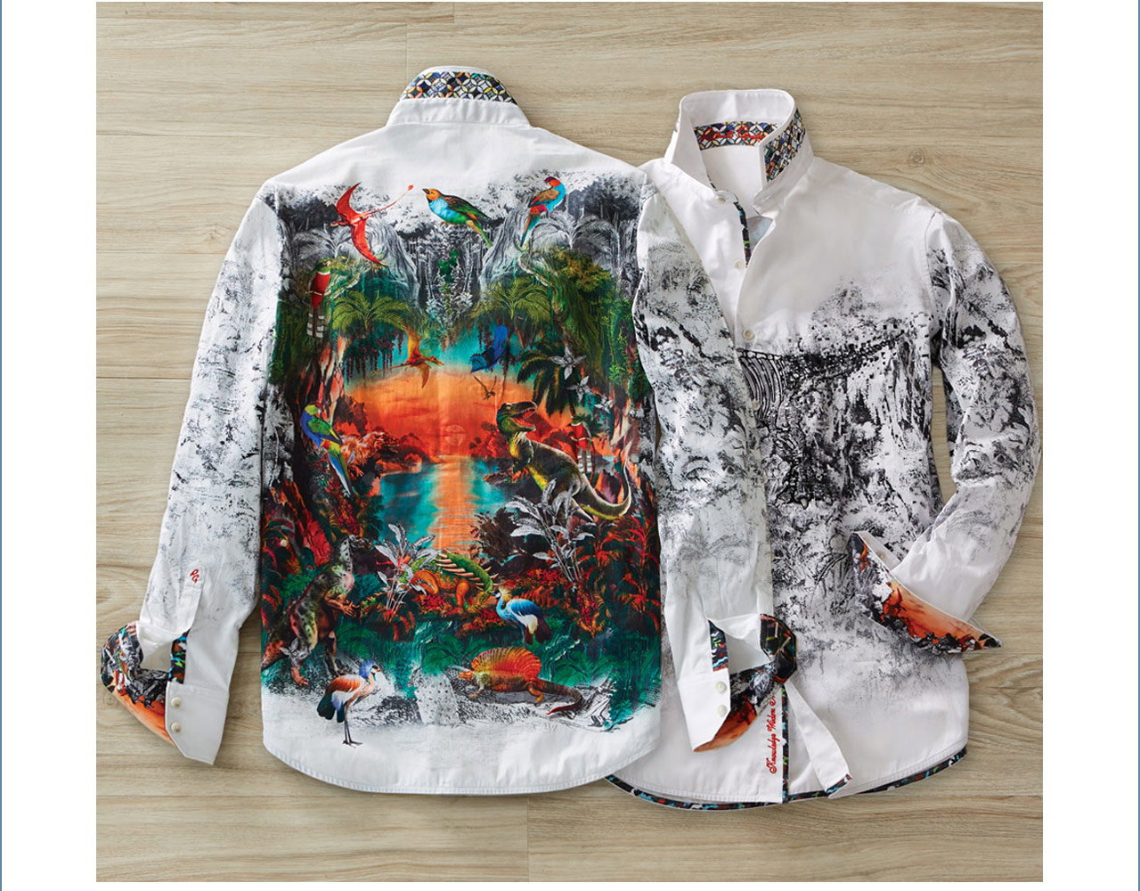 ROBERT GRAHAM LOST HORIZON SHIRT MEDIUM 