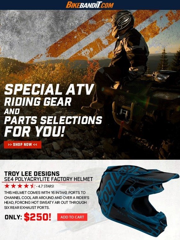 ATTN ATV Riders! IT's Time To Gear Up With FAT Price cuts! 