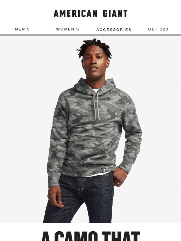 american giant camo hoodie