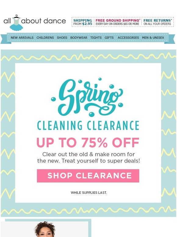 Spring Cleaning Clearance! Up to 75% Off. Wow.
