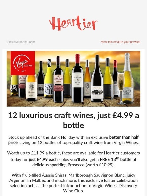 An exclusive offer from our friends at Virgin Wines