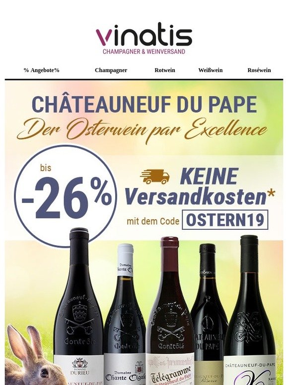Frei Haus & bis -26% Ostern-Rhône Genuss!