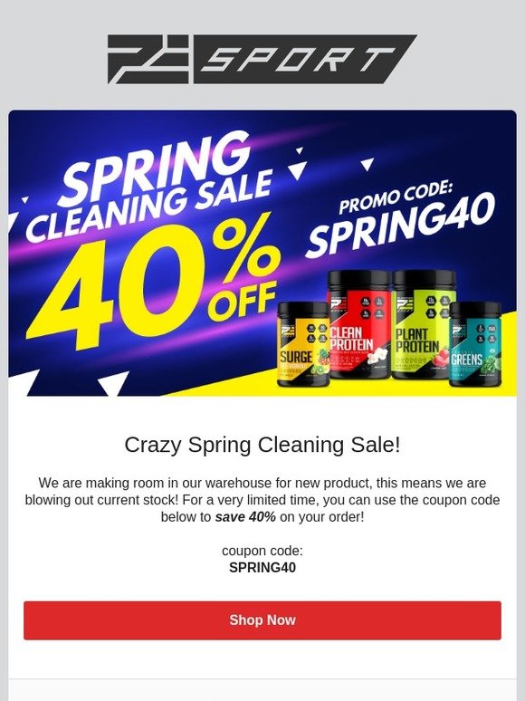 40% Off | Spring Cleaning Sale