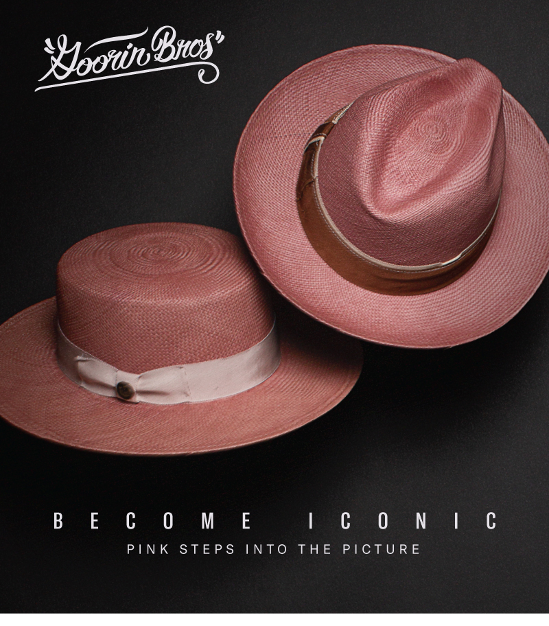 goorin bros pink hat