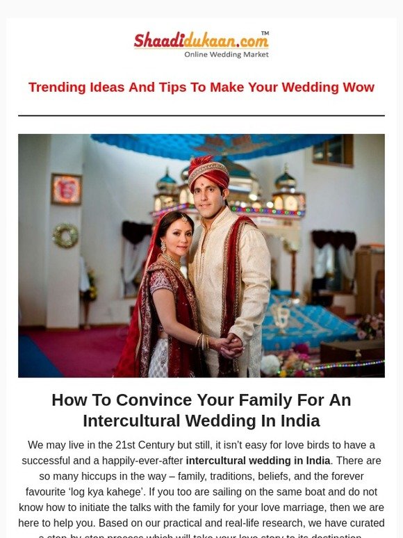 How To Convince Your Family For An Intercultural Wedding In India