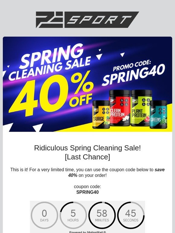 RE: 40% Off [Final Hours!]