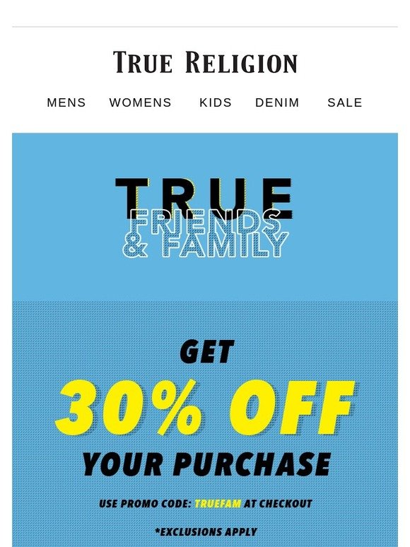 true religion discount