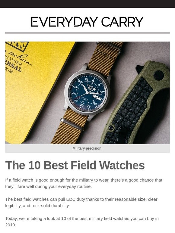 Everyday Carry The 10 Best Field Watches for EDC Milled