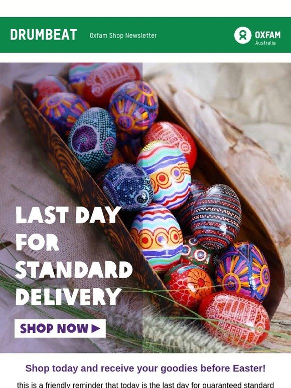 🚚 Last day for Easter standard delivery