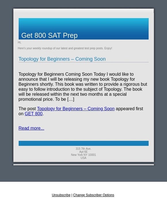 Topology for Beginners – Coming Soon