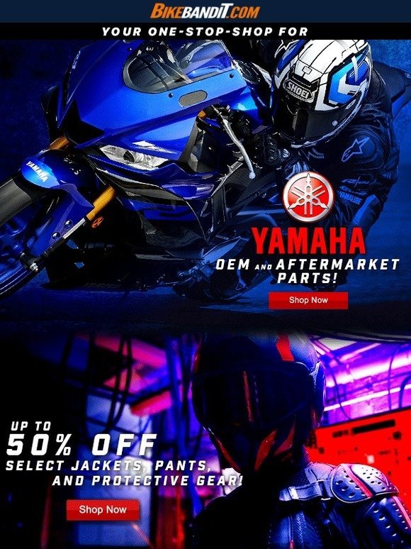 On Sale for a limited time Yamaha OEM and aftermarket parts!