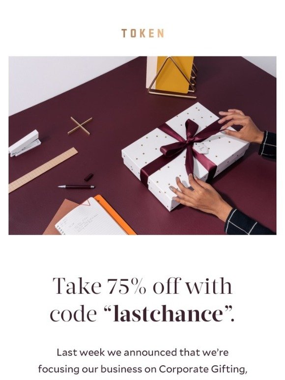 Last Chance - 75% Off Entire Inventory