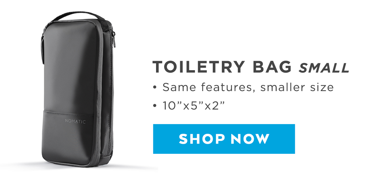 Now Available Garment Bags and Toiletry Bags. Milled