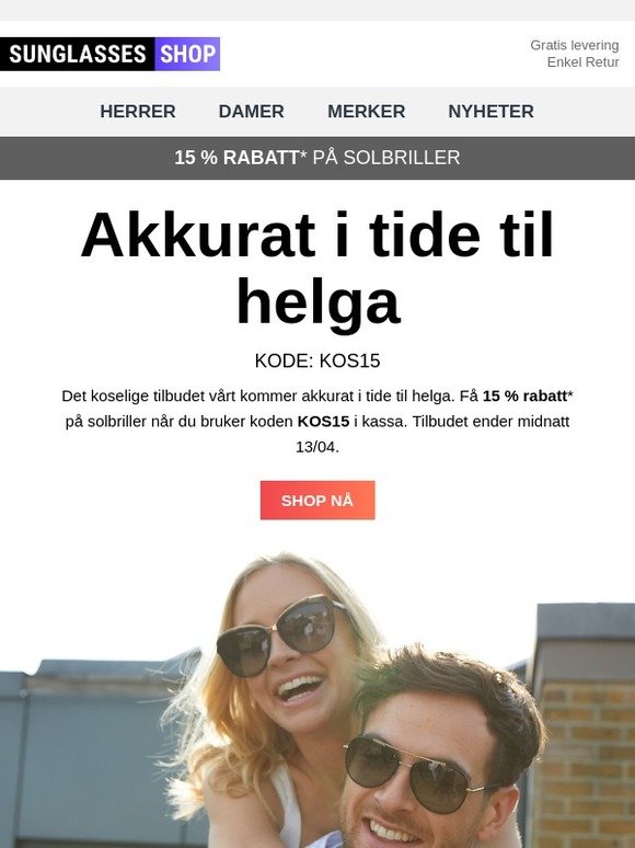 Akkurat i tide til helga ☀