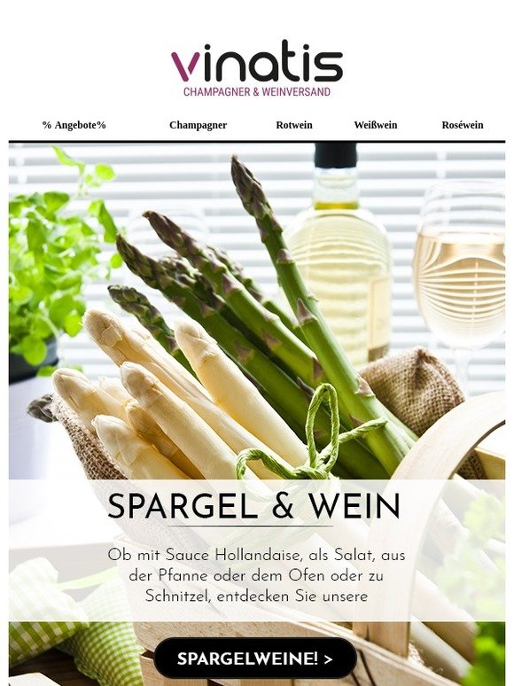Traumhaft: Spargel & Wein!