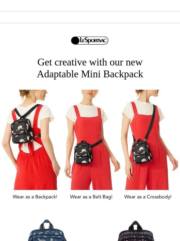 adaptable mini backpack