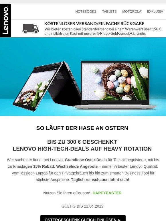 Ab sofort bis zu 300 € geschenkt: High-Tech-Deals, frisch aus dem (Oster)-Ei gepellt…