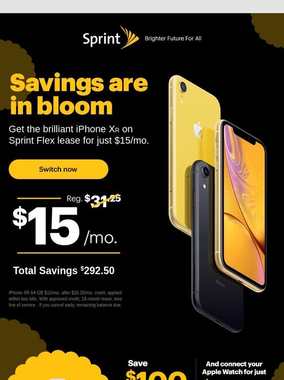 sprint iphone lease