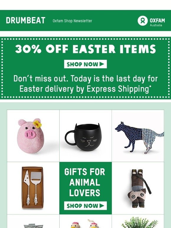 Best gifts for animal lovers + 30% off Easter items